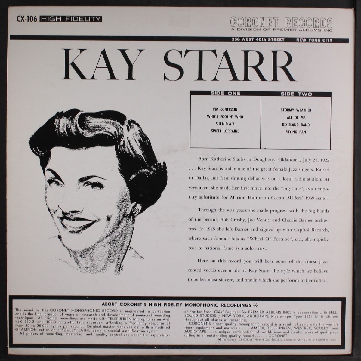 sings by KAY STARR