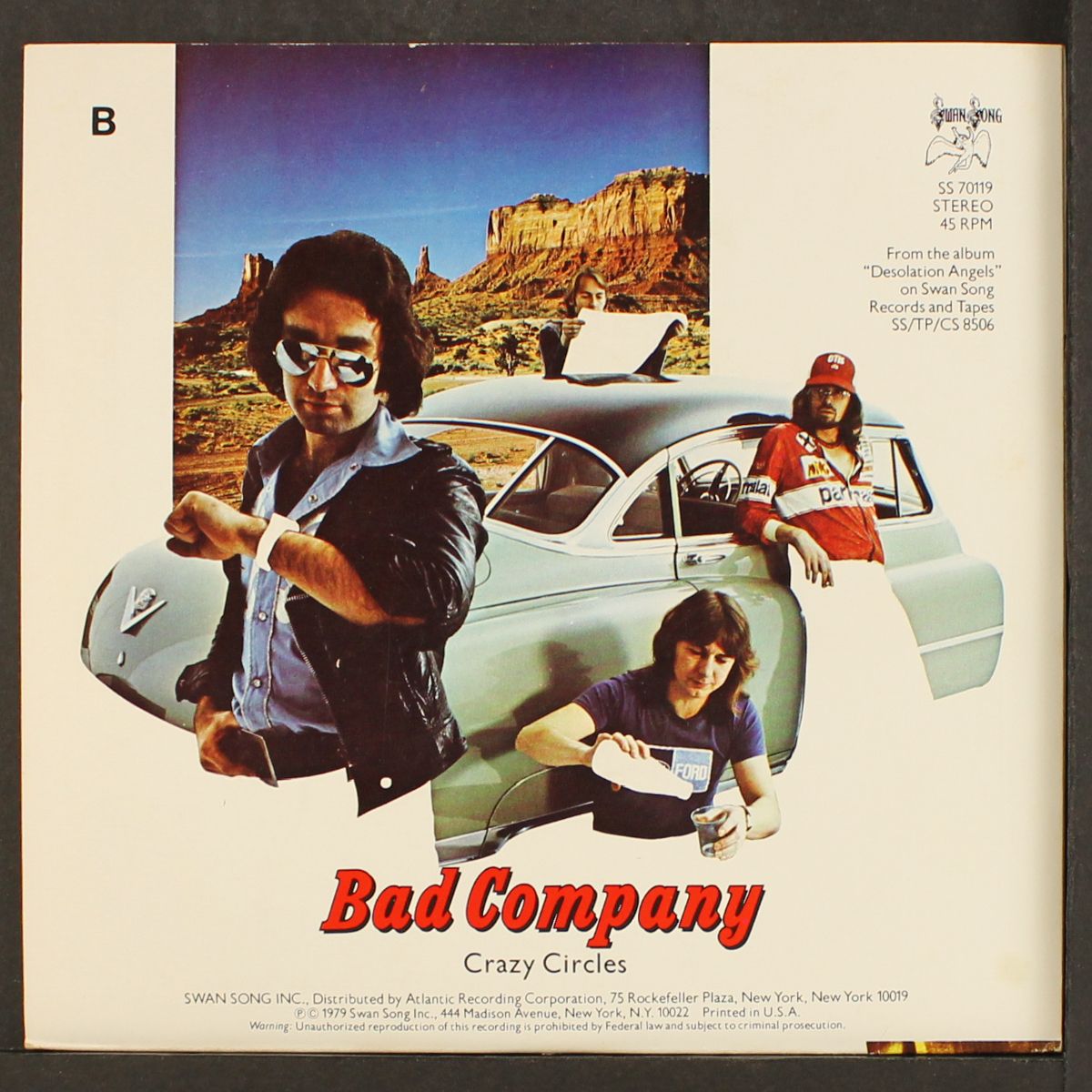 rock 'n' roll fantasy / crazy circles by BAD COMPANY