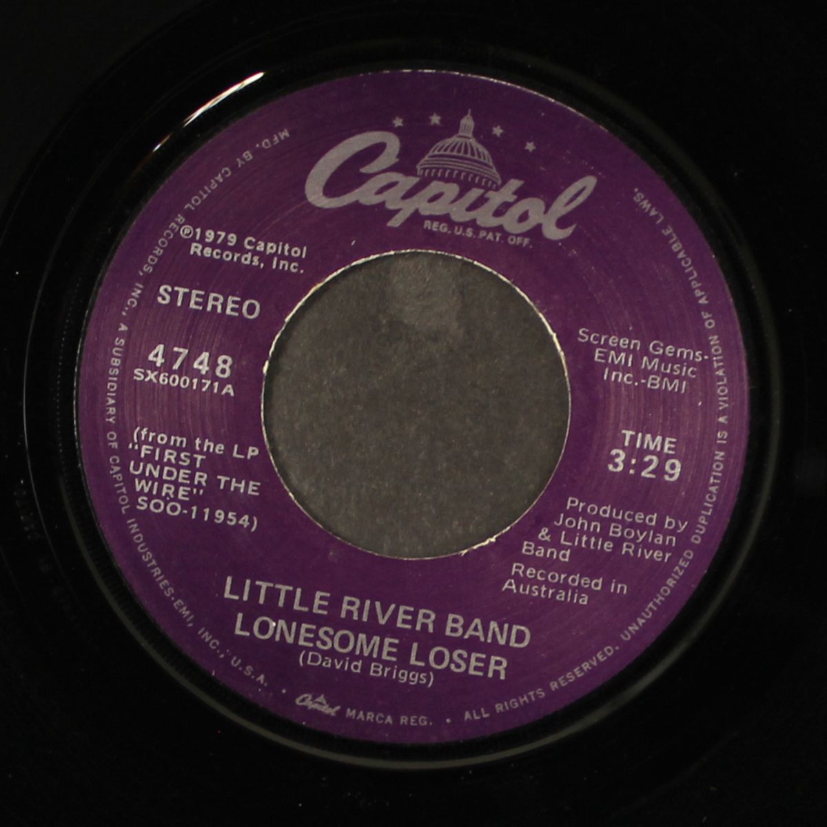 lonesome loser / shut down turn off by LITTLE RIVER BAND