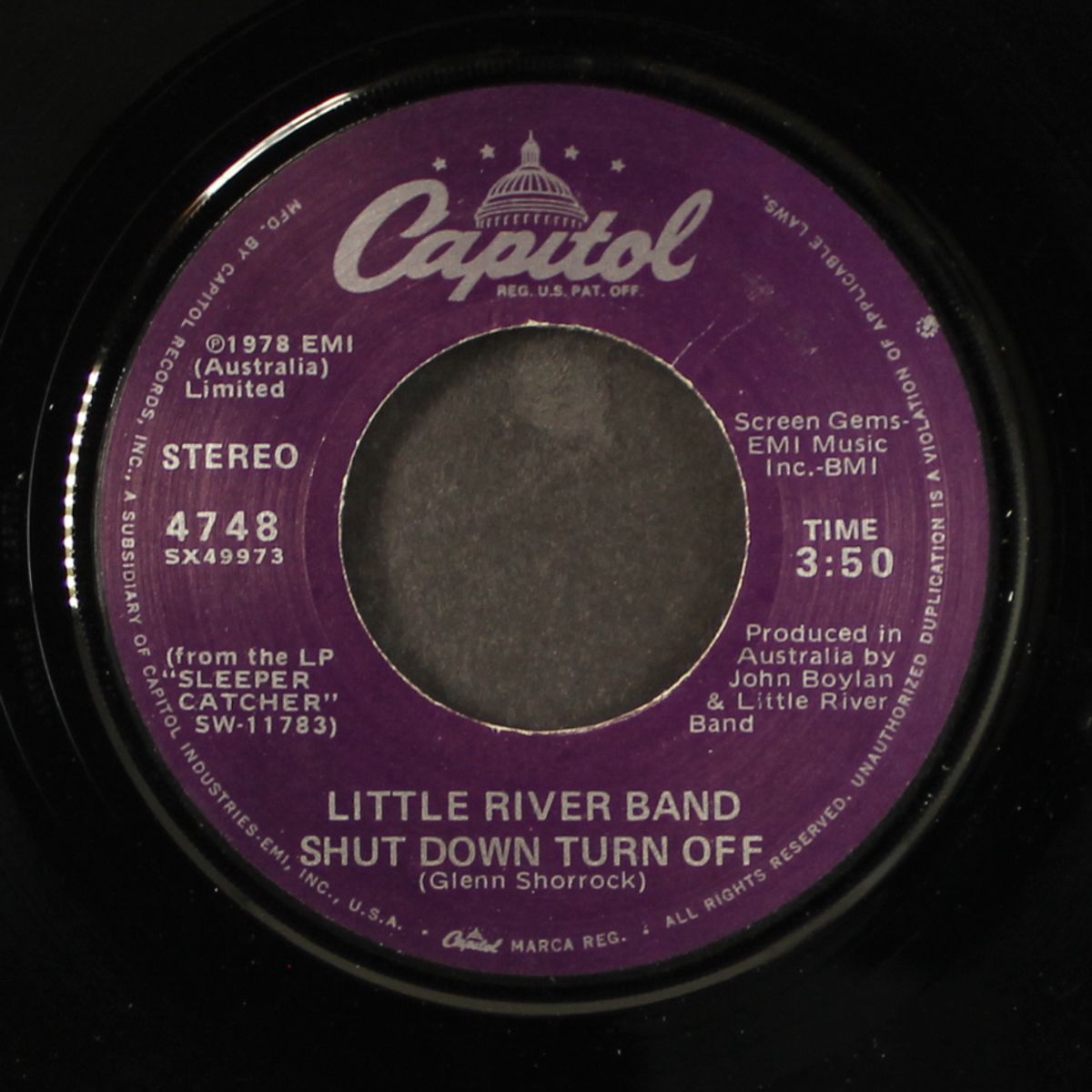 lonesome loser / shut down turn off by LITTLE RIVER BAND