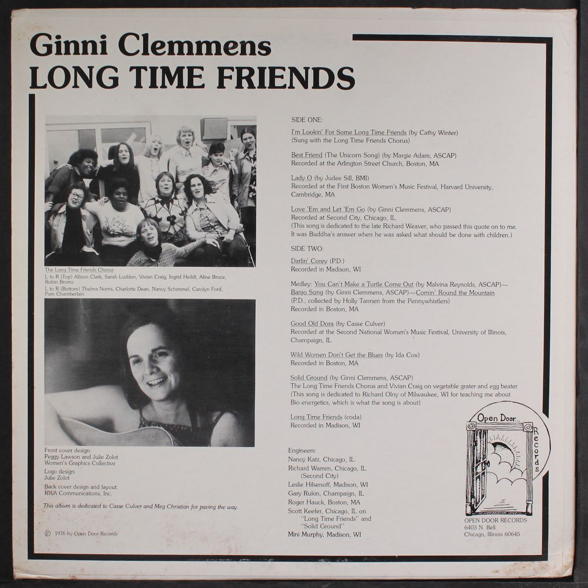 i'm lookin' for some long-time friends... by GINNI CLEMMENS