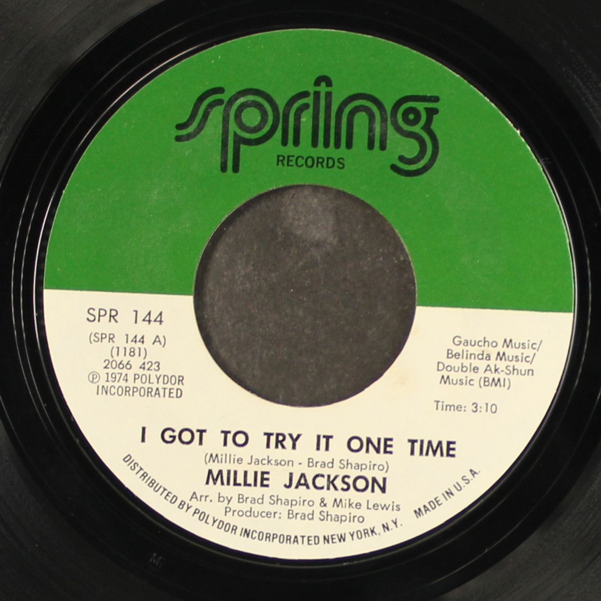 i got to try it one time / get your love right by MILLIE JACKSON