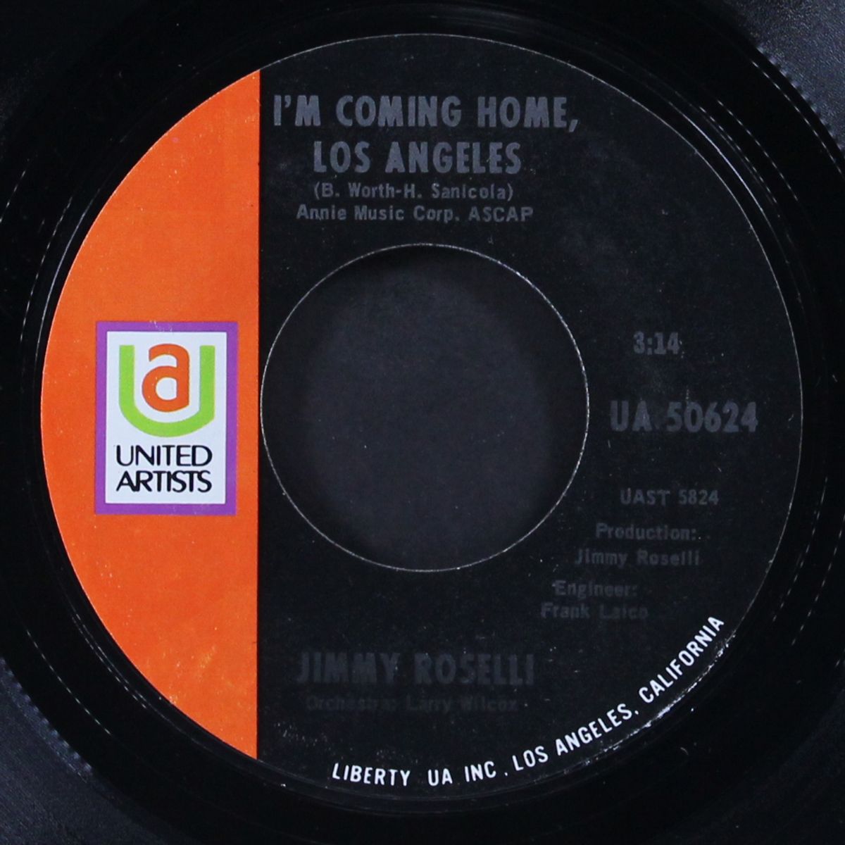 angelina / i'm coming home, los angeles by JIMMY ROSELLI