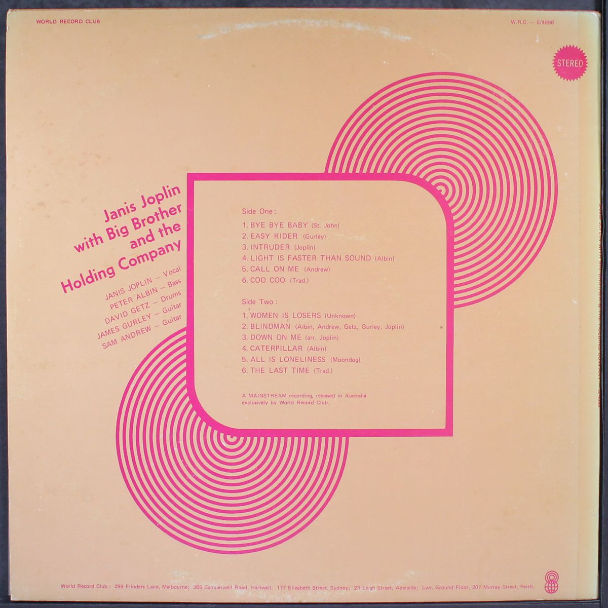 janis joplin with big brother and the holding company by JANIS JOPLIN