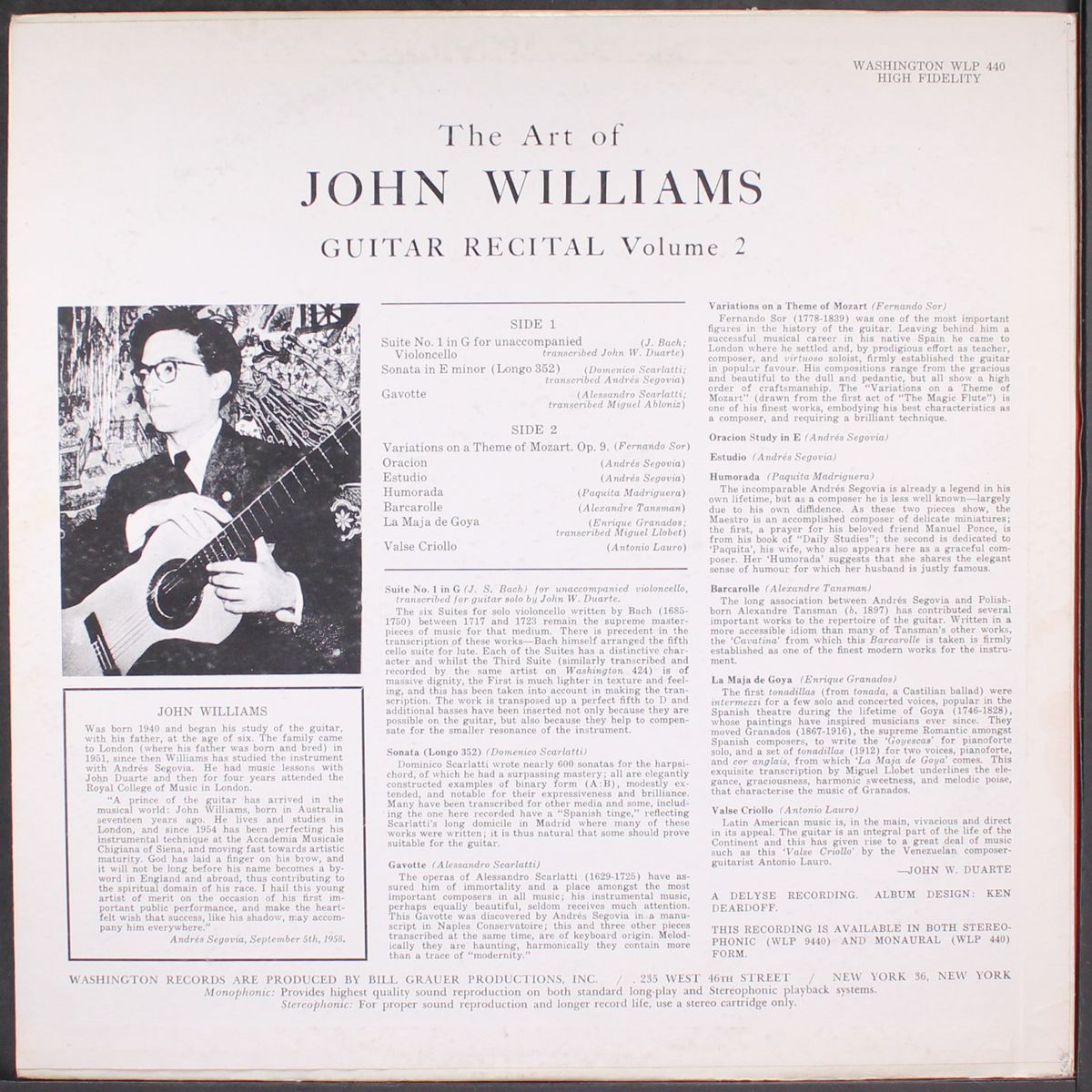 guitar recital vol. 2 by JOHN WILLIAMS