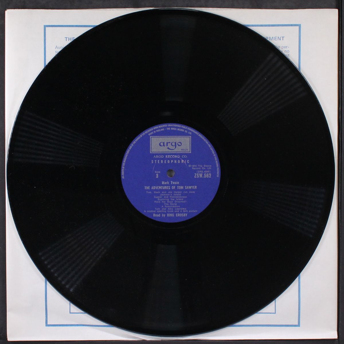 the adventures of tom sawyer by BING CROSBY