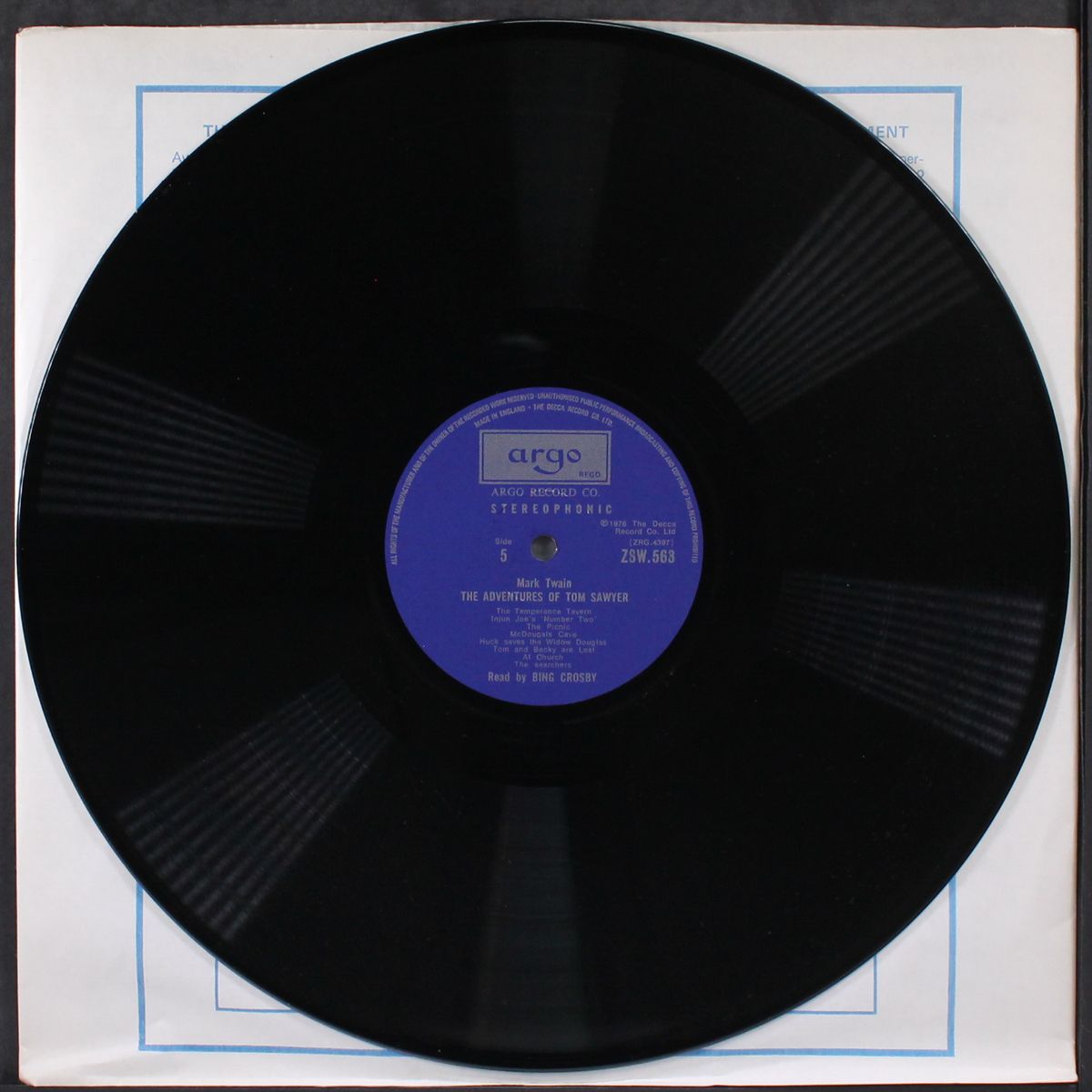 the adventures of tom sawyer by BING CROSBY