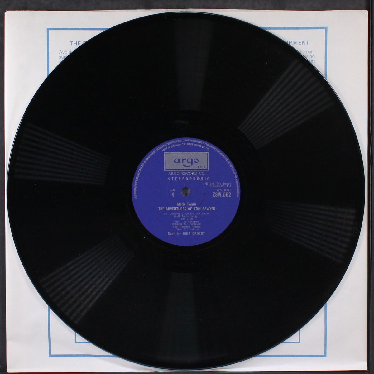 the adventures of tom sawyer by BING CROSBY