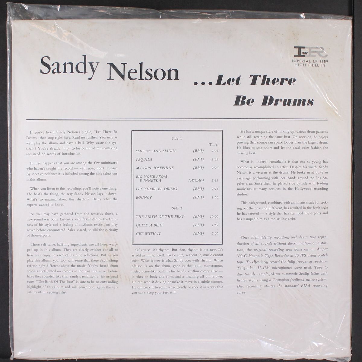 let there be drums by SANDY NELSON