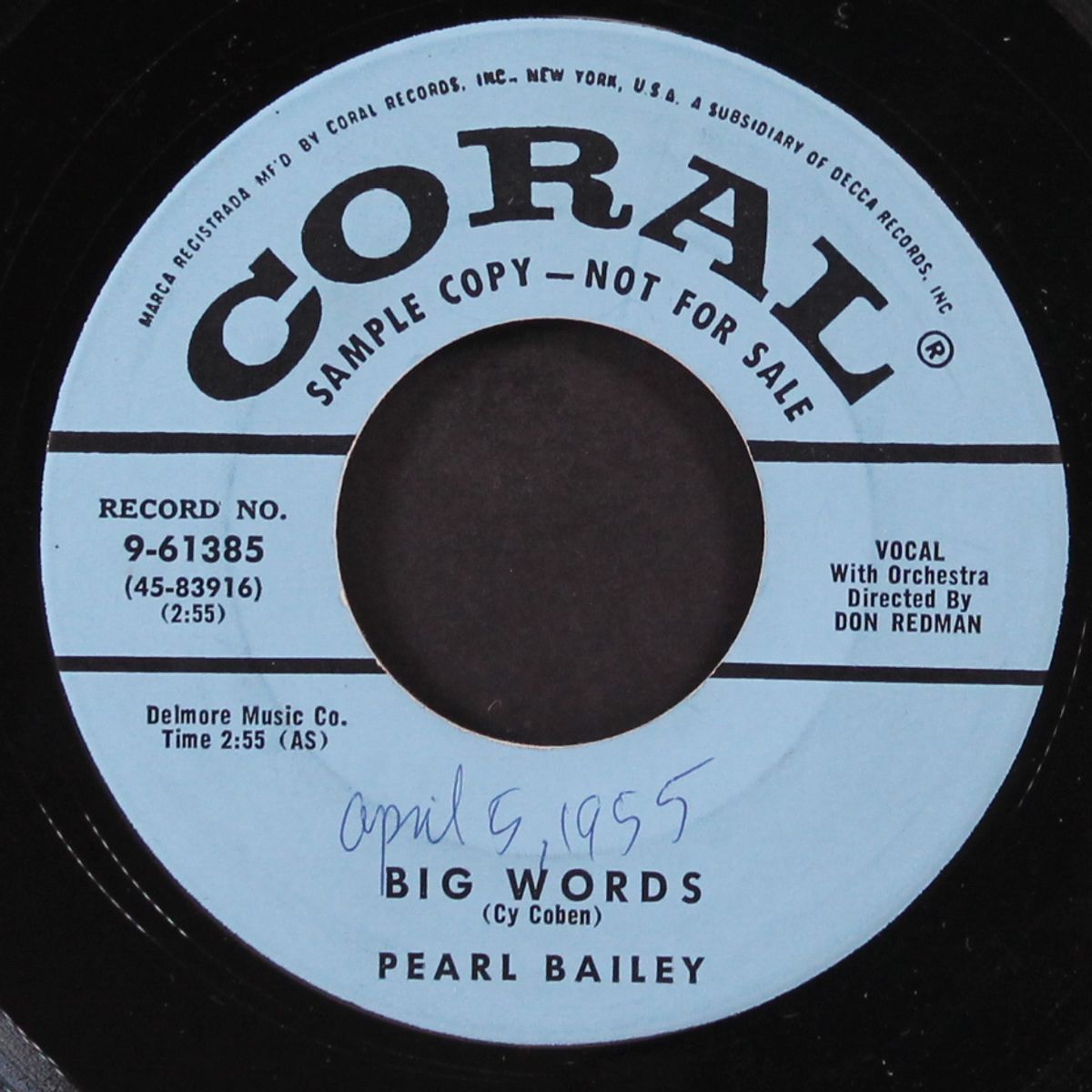 world weary / big words by PEARL BAILEY