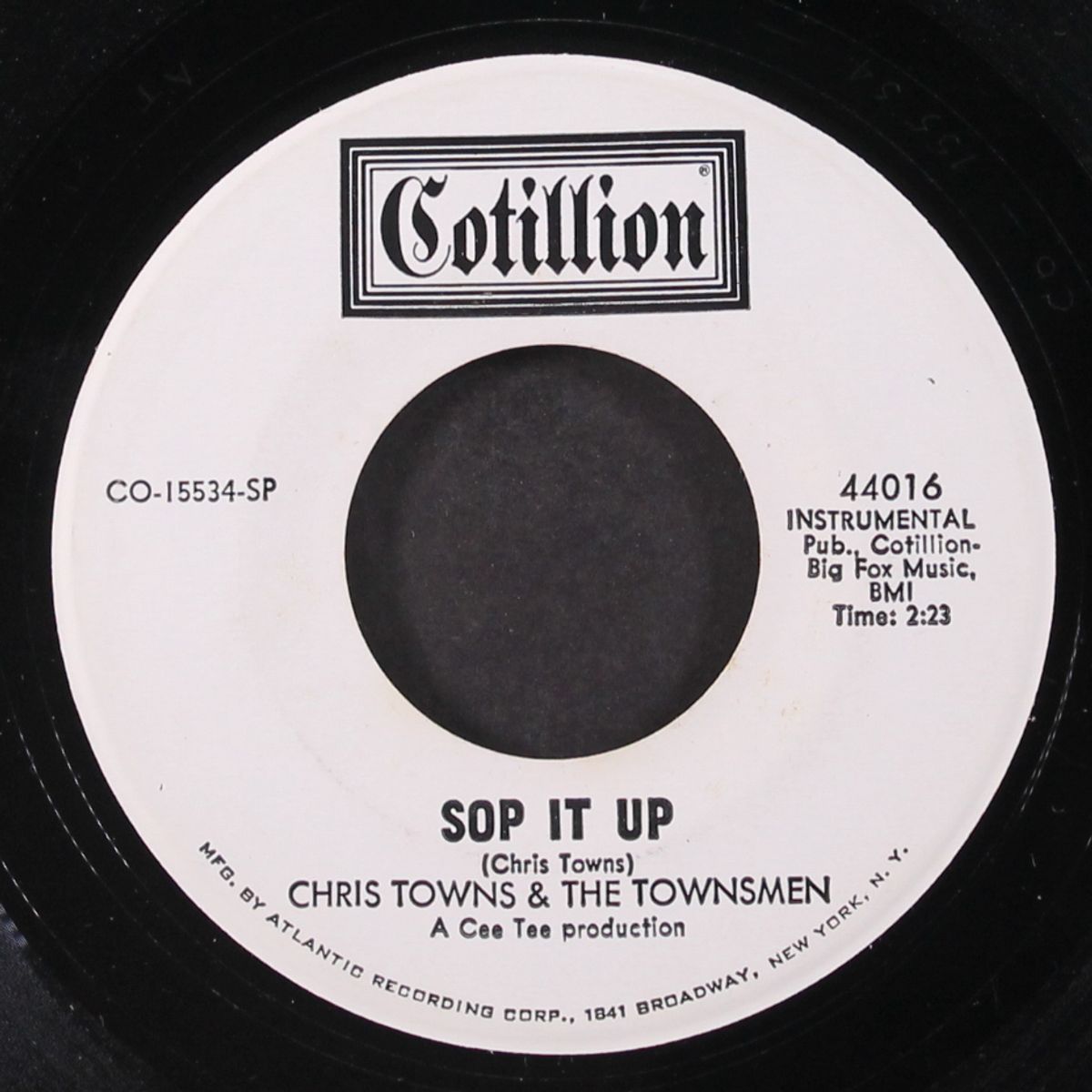 the soul of my sister / sop it up by CHRIS TOWNS & TOWNSMEN