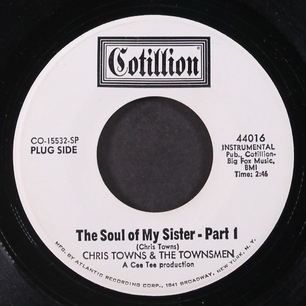 the soul of my sister / sop it up by CHRIS TOWNS & TOWNSMEN