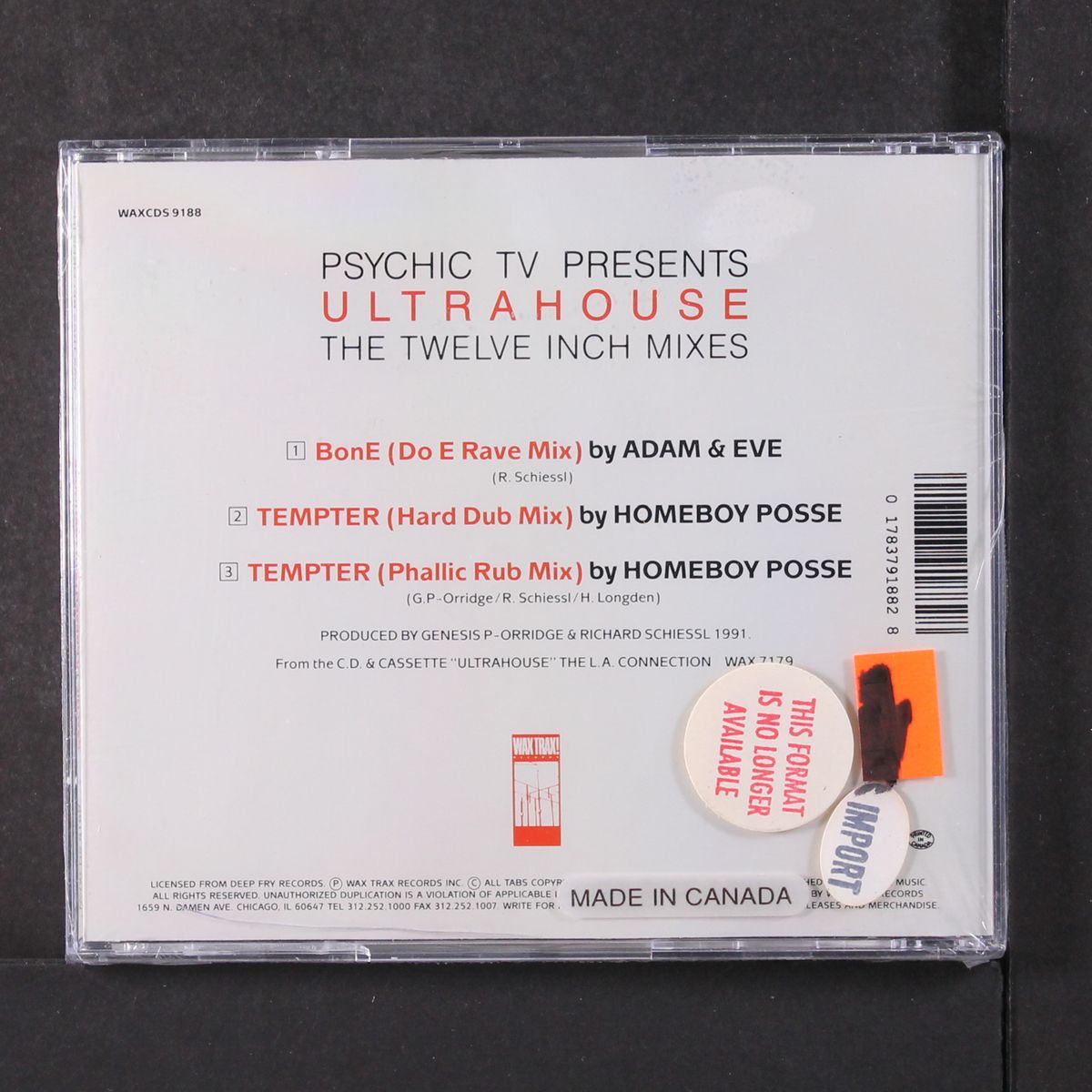 ultrahouse twelve inch mixes by PSYCHIC TV