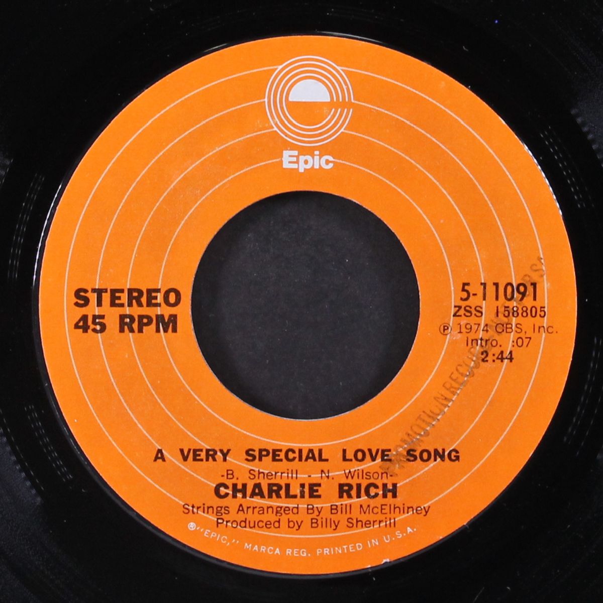 a very special love song / i can't even drink it away by CHARLIE RICH