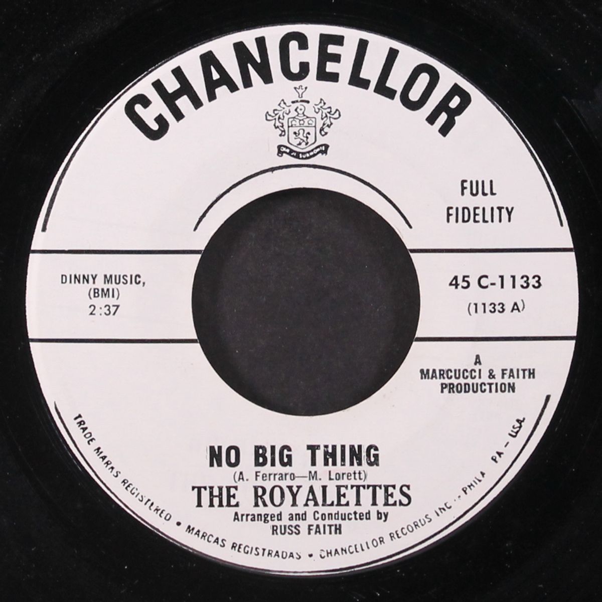 no big thing / yesterday's lovers by ROYALETTES