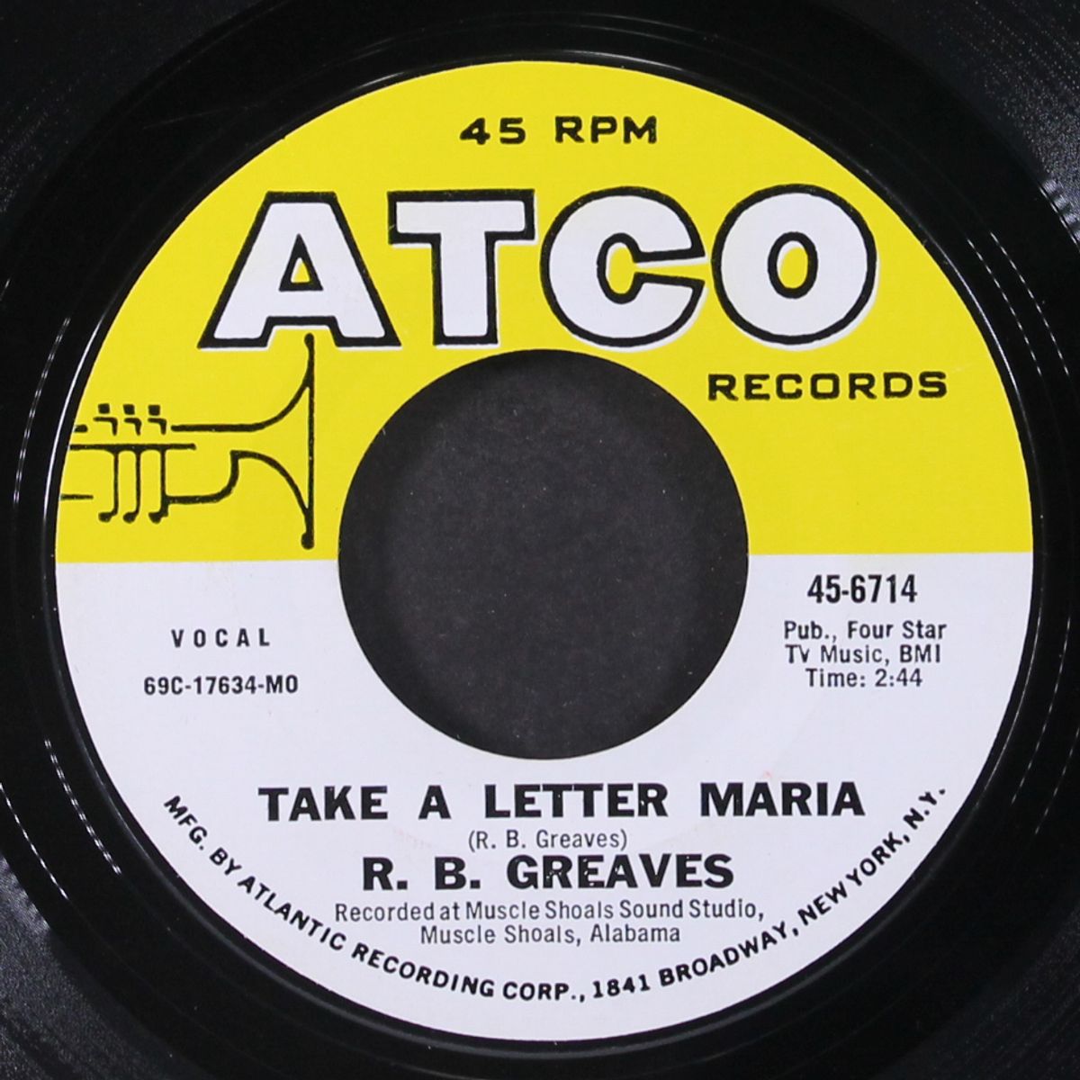 take a letter maria / big bad city by R.B. GREAVES