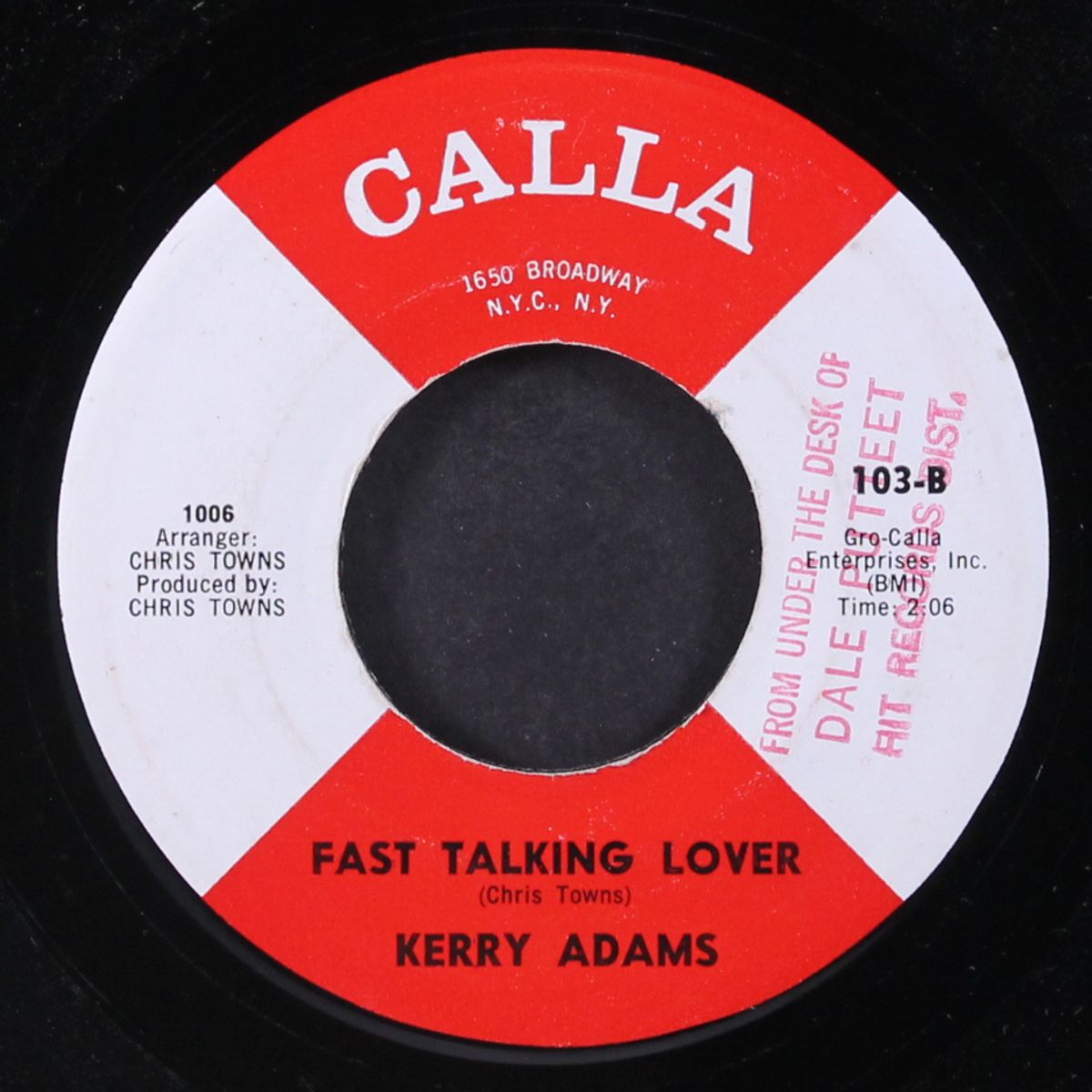 i just found love / fast talking lover by KERRY ADAMS