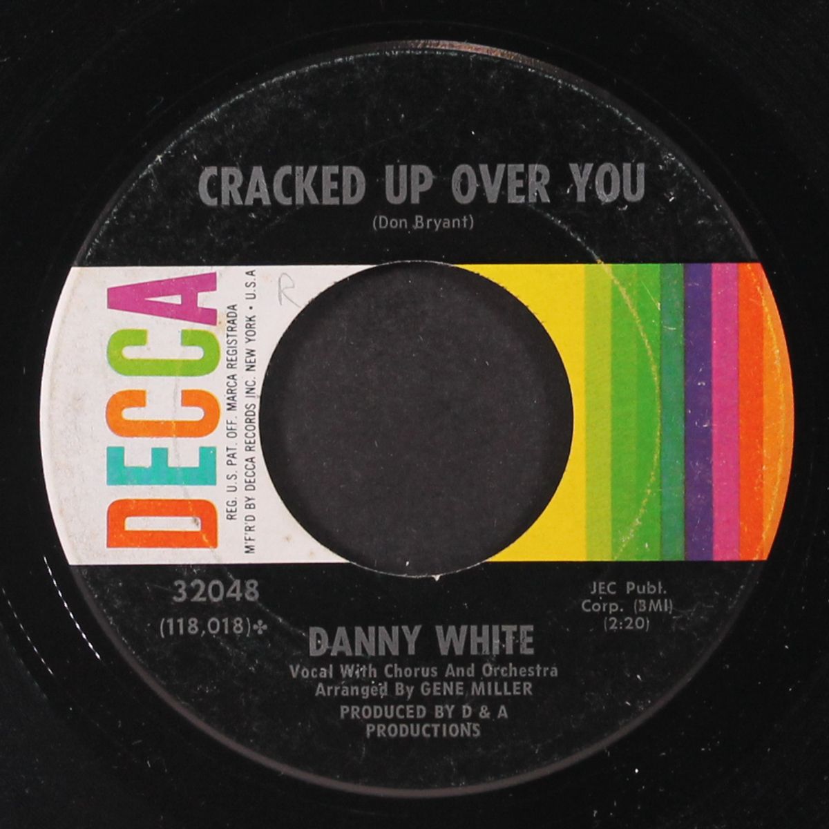cracked up over you / taking inventory by DANNY WHITE