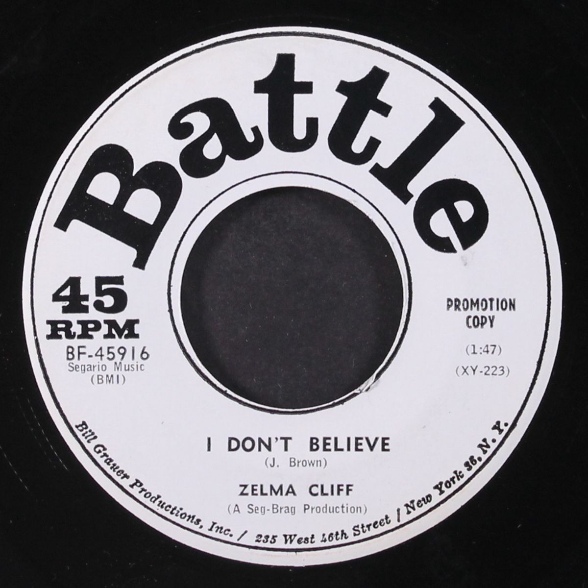 i don't believe / good night my love by ZELMA CLIFF