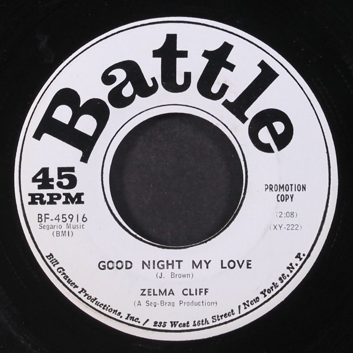 i don't believe / good night my love by ZELMA CLIFF