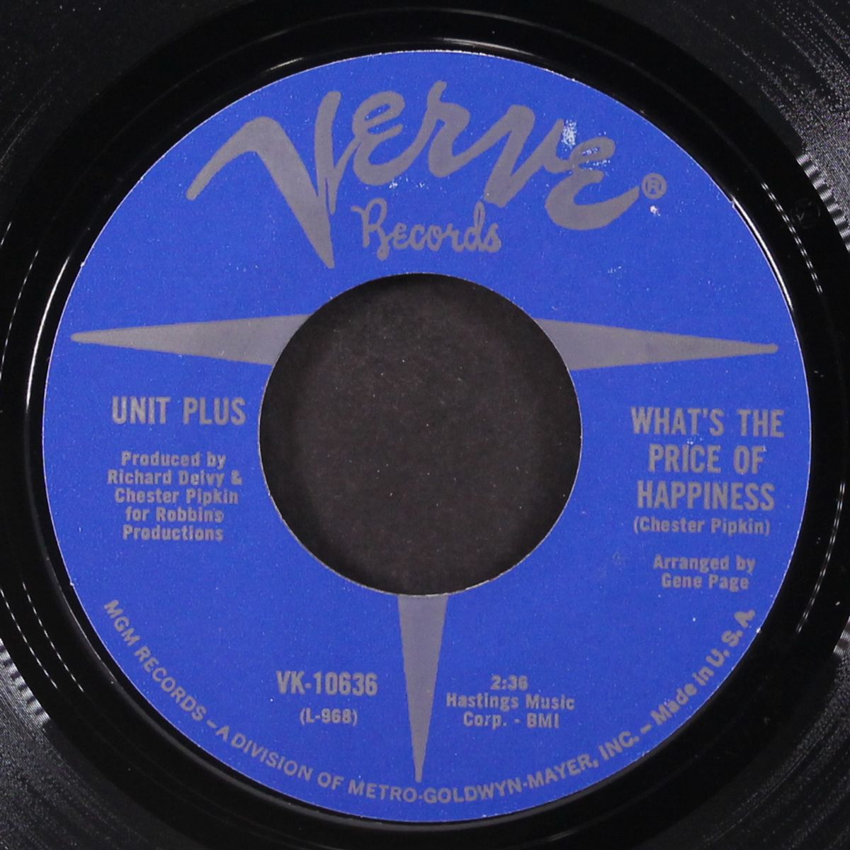 what's the price of happiness / just walk away by UNIT PLUS