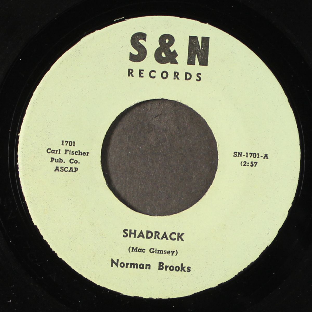 shadrack / his eye is on the sparrow by NORMAN BROOKS