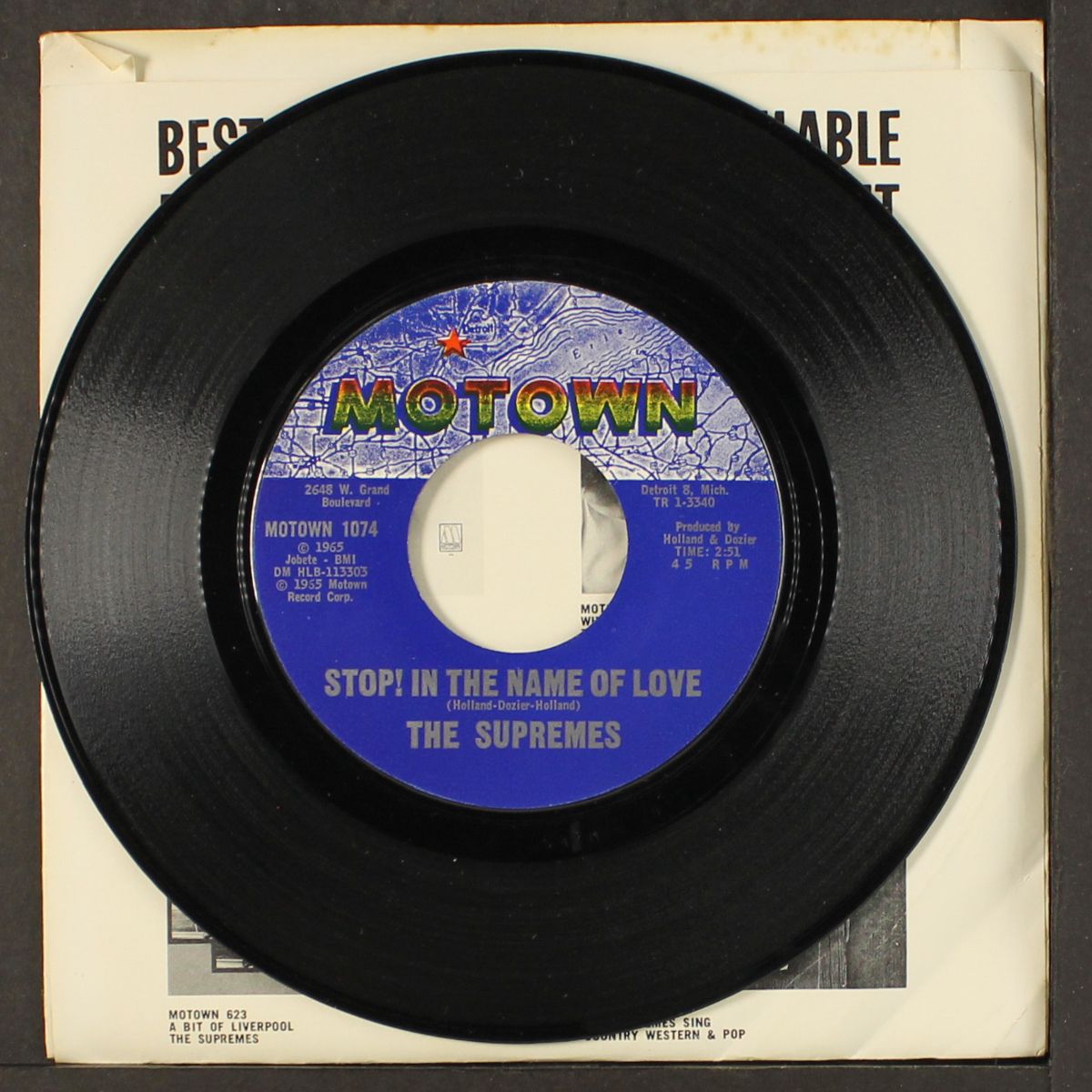 stop! in the name of love / i'm in love again by SUPREMES