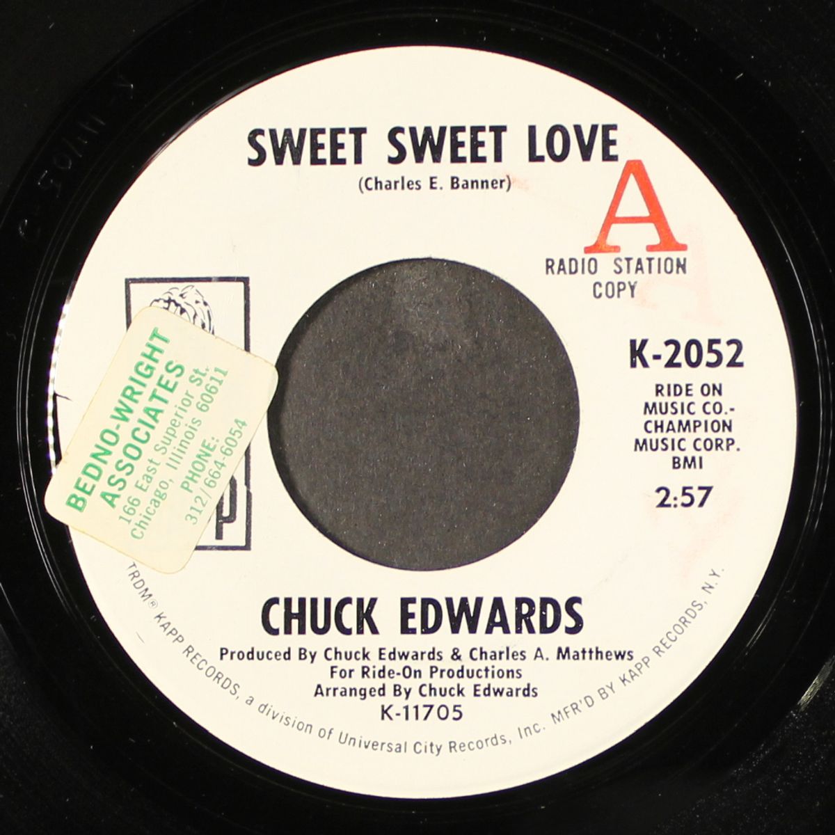 you got what i need / sweet sweet love by CHUCK EDWARDS