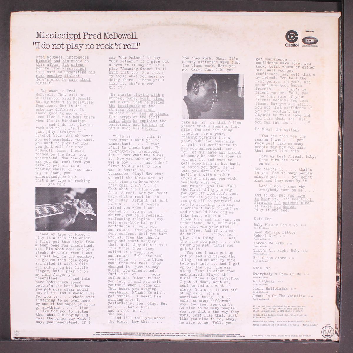 i do not play no rock 'n' roll by MISSISSIPPI FRED MCDOWELL