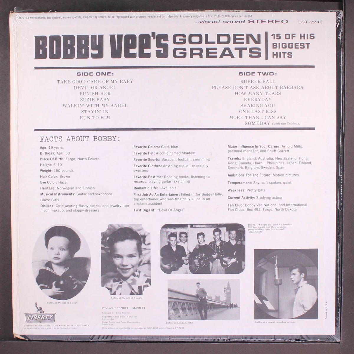 bobby vee's golden greats by BOBBY VEE