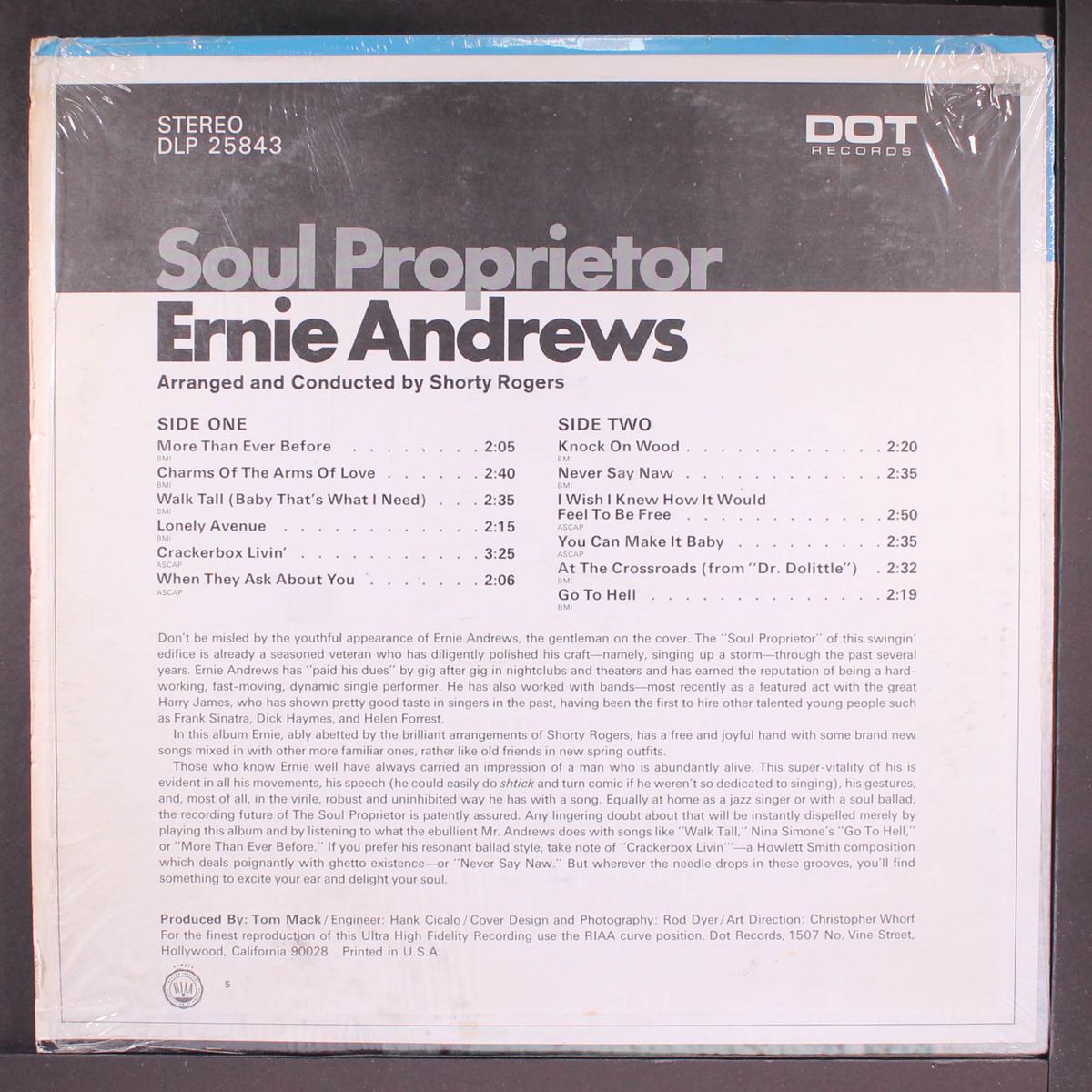 soul proprietor by ERNIE ANDREWS