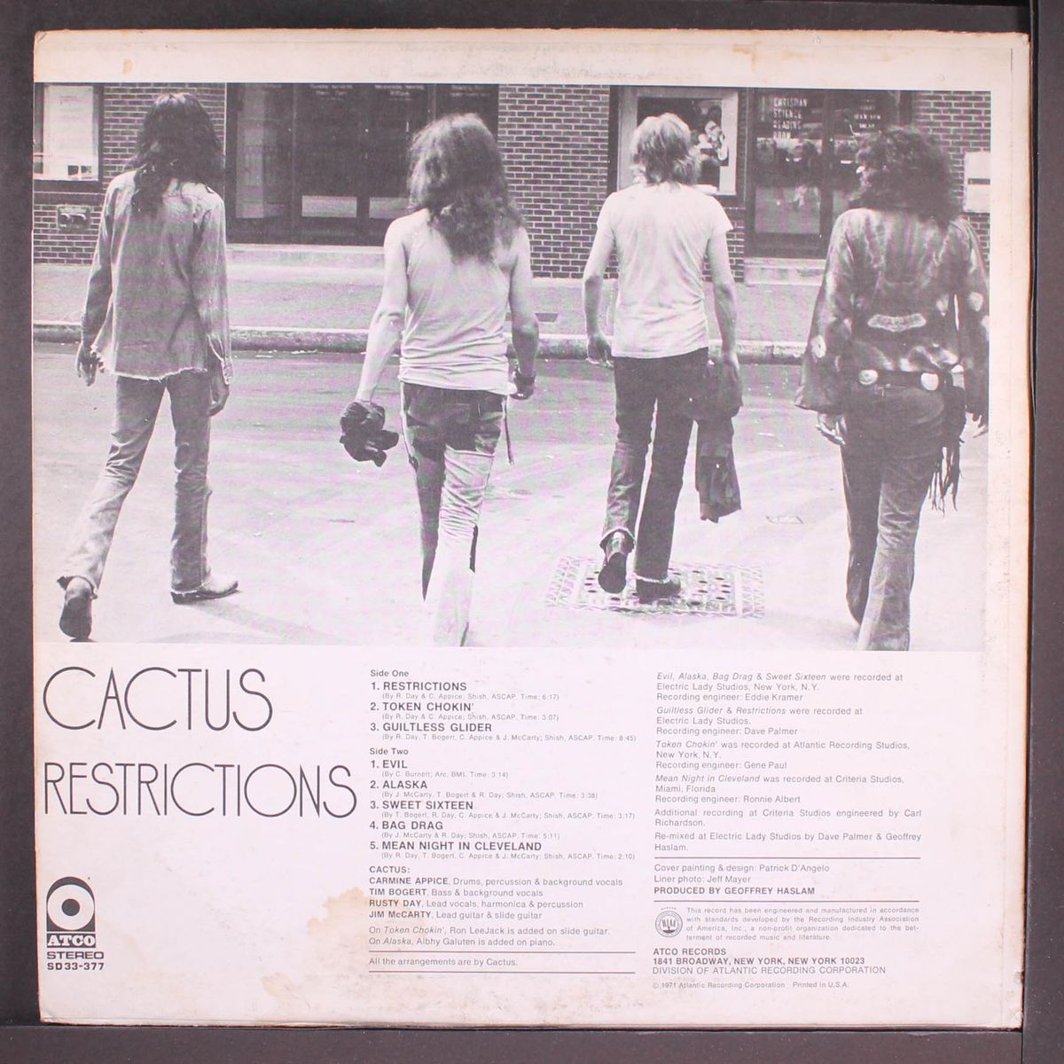 restrictions by CACTUS