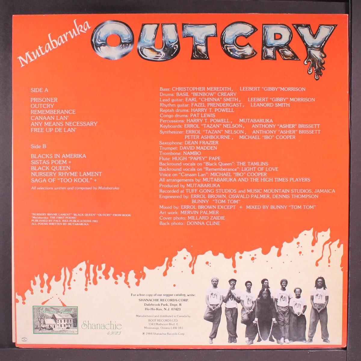 outcry by MUTABARUKA