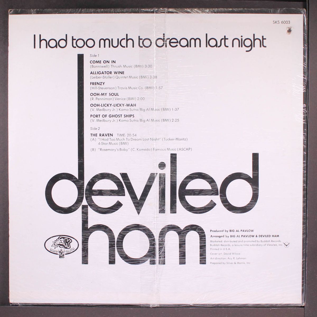 i had too much to dream last night by DEVILED HAM