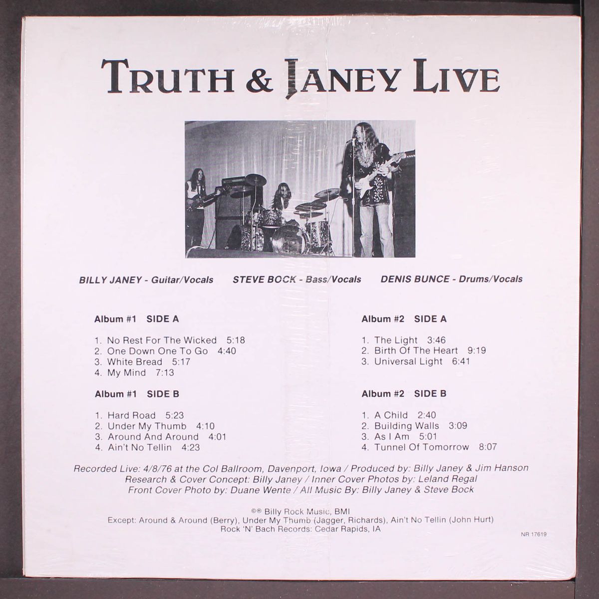 truth & janey live 4/8/76 by TRUTH & JANEY