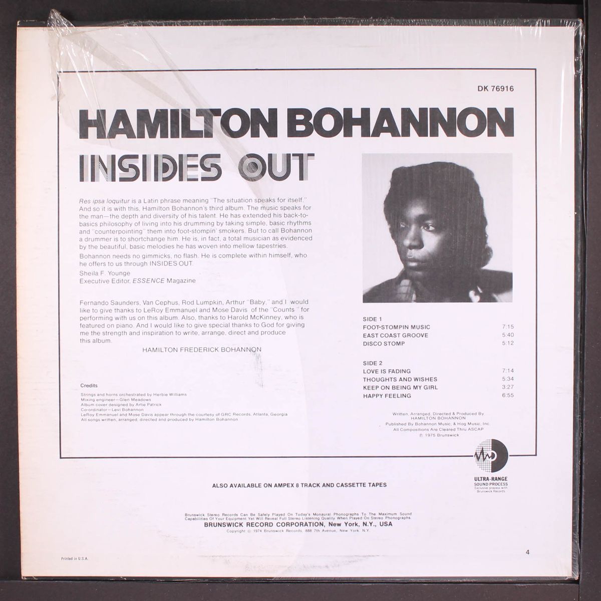 insides out by HAMILTON BOHANNON