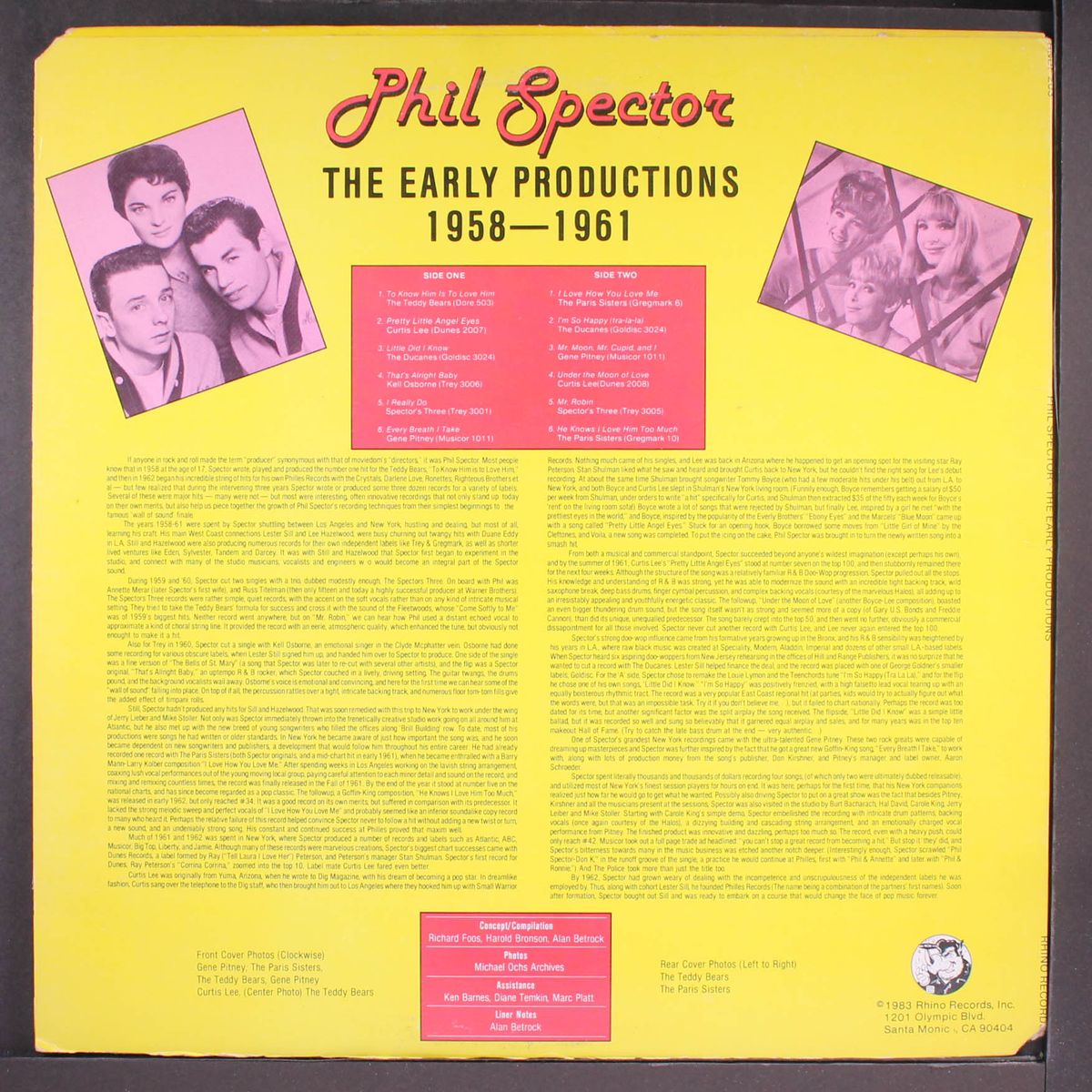 phil spector, the early productions by VARIOUS