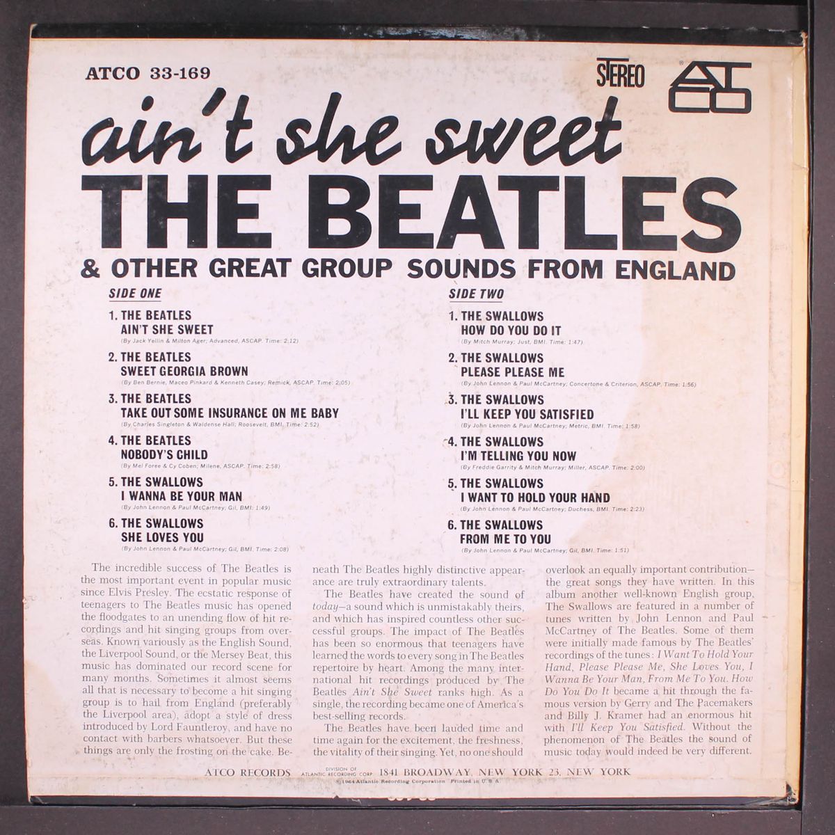 ain't she sweet (tony sheridan / swallows) by BEATLES & OTHERS