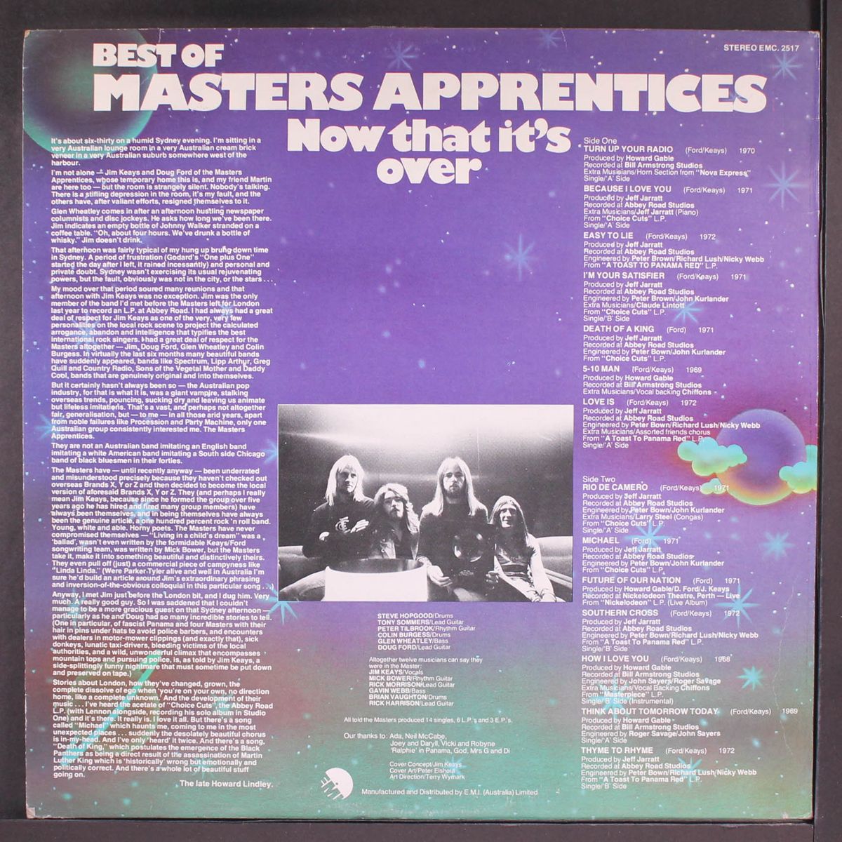 now that it's over by MASTER'S APPRENTICES