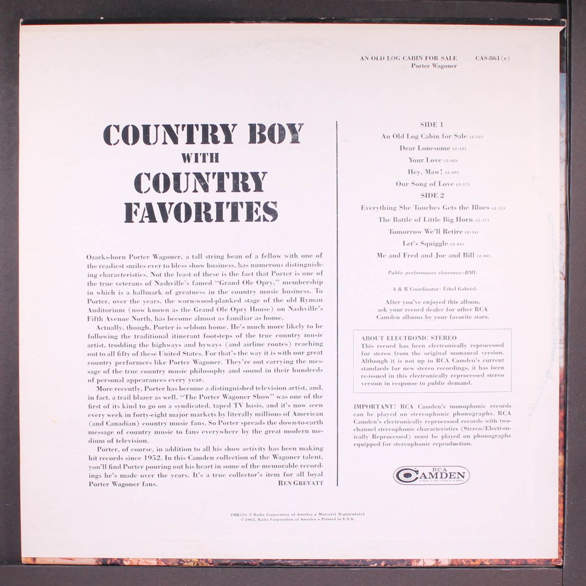 an old log cabin for sale by PORTER WAGONER