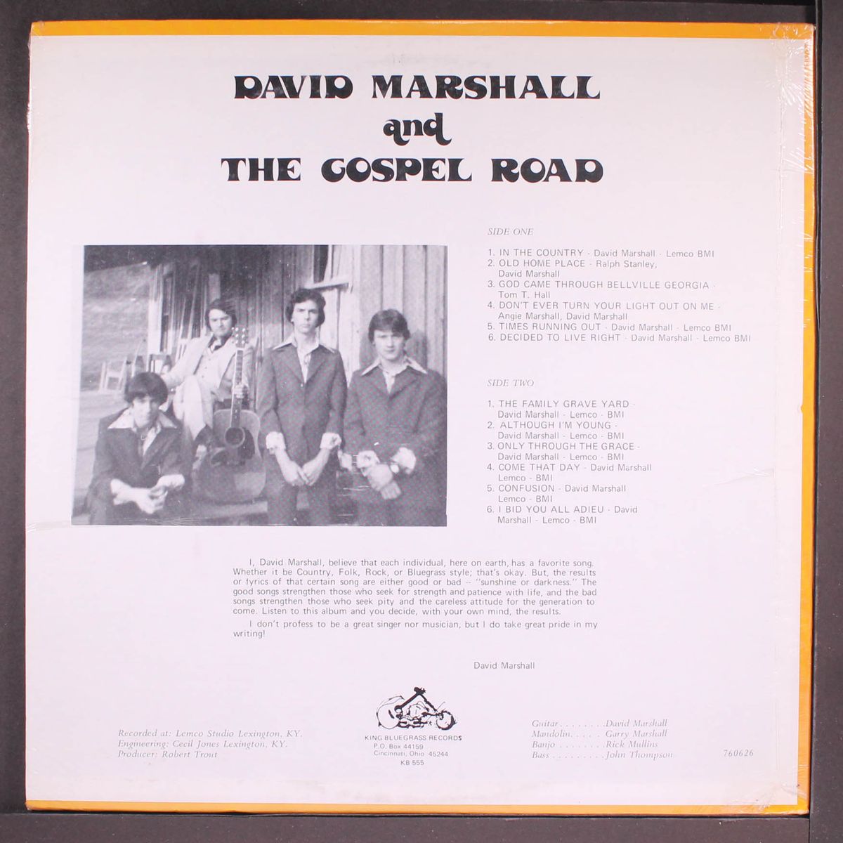 david marshall and the gospel road by DAVID MARSHALL & GOSPEL ROAD