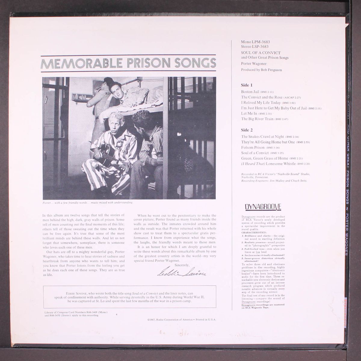 soul of a convict by PORTER WAGONER