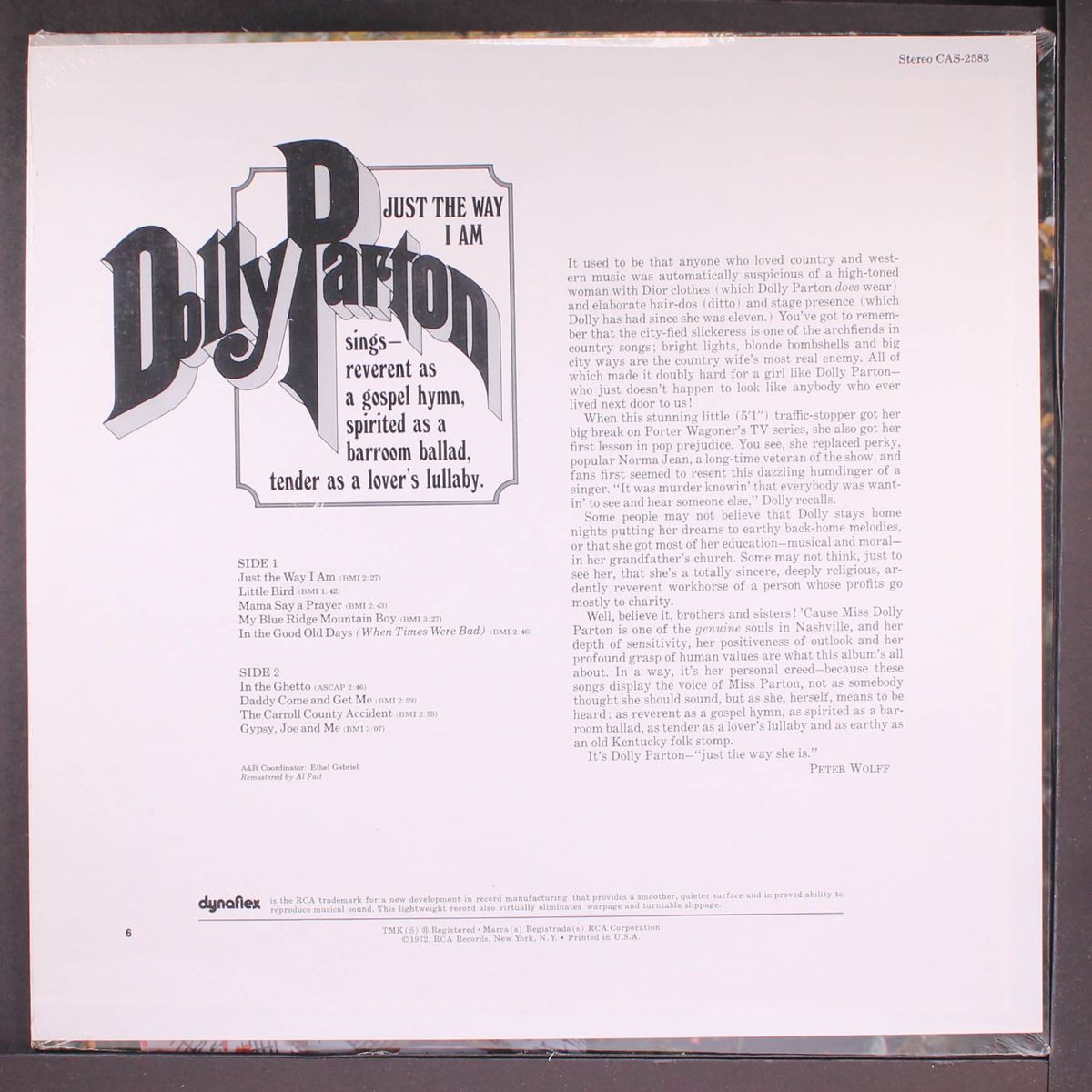 just the way i am by DOLLY PARTON