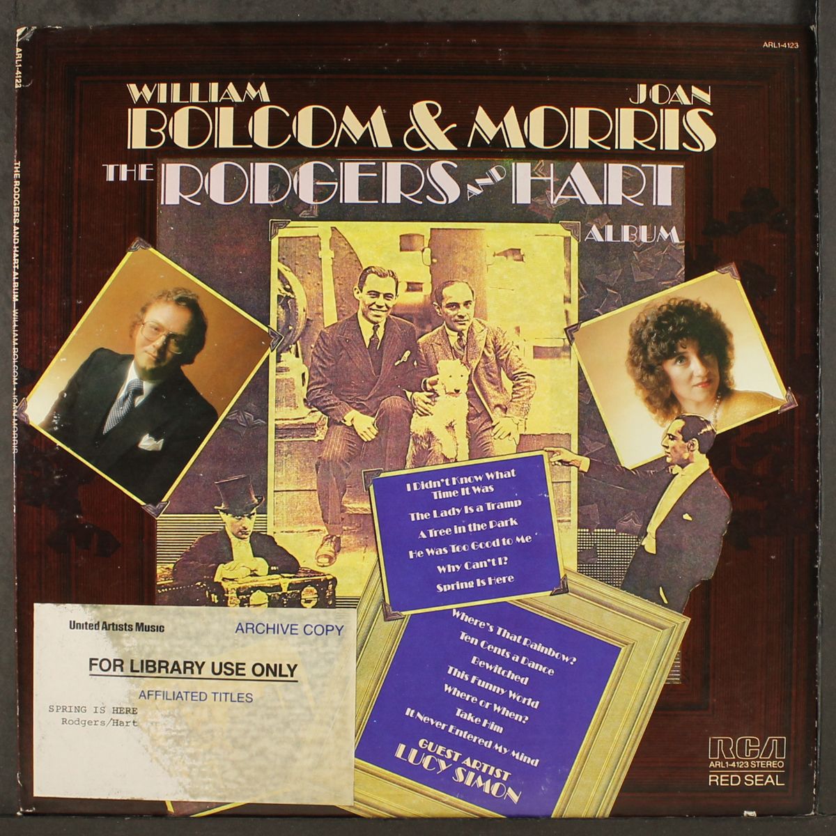 the rodgers & hart album by WILLIAM BOLCOM & JOAN MORRIS