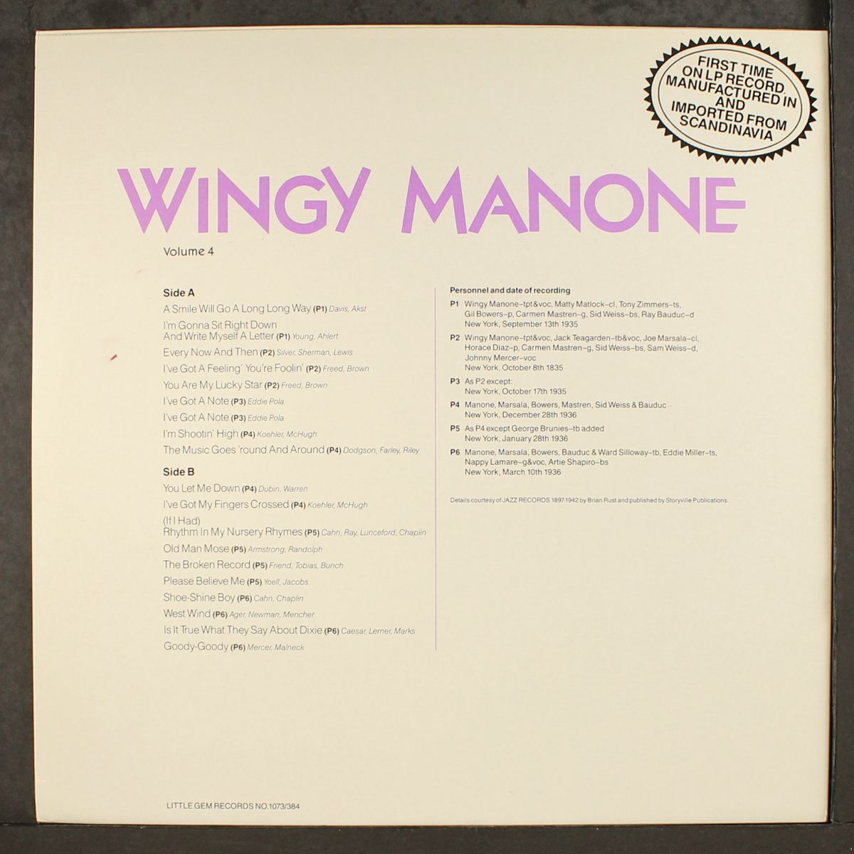 vol. 4 by WINGY MANONE