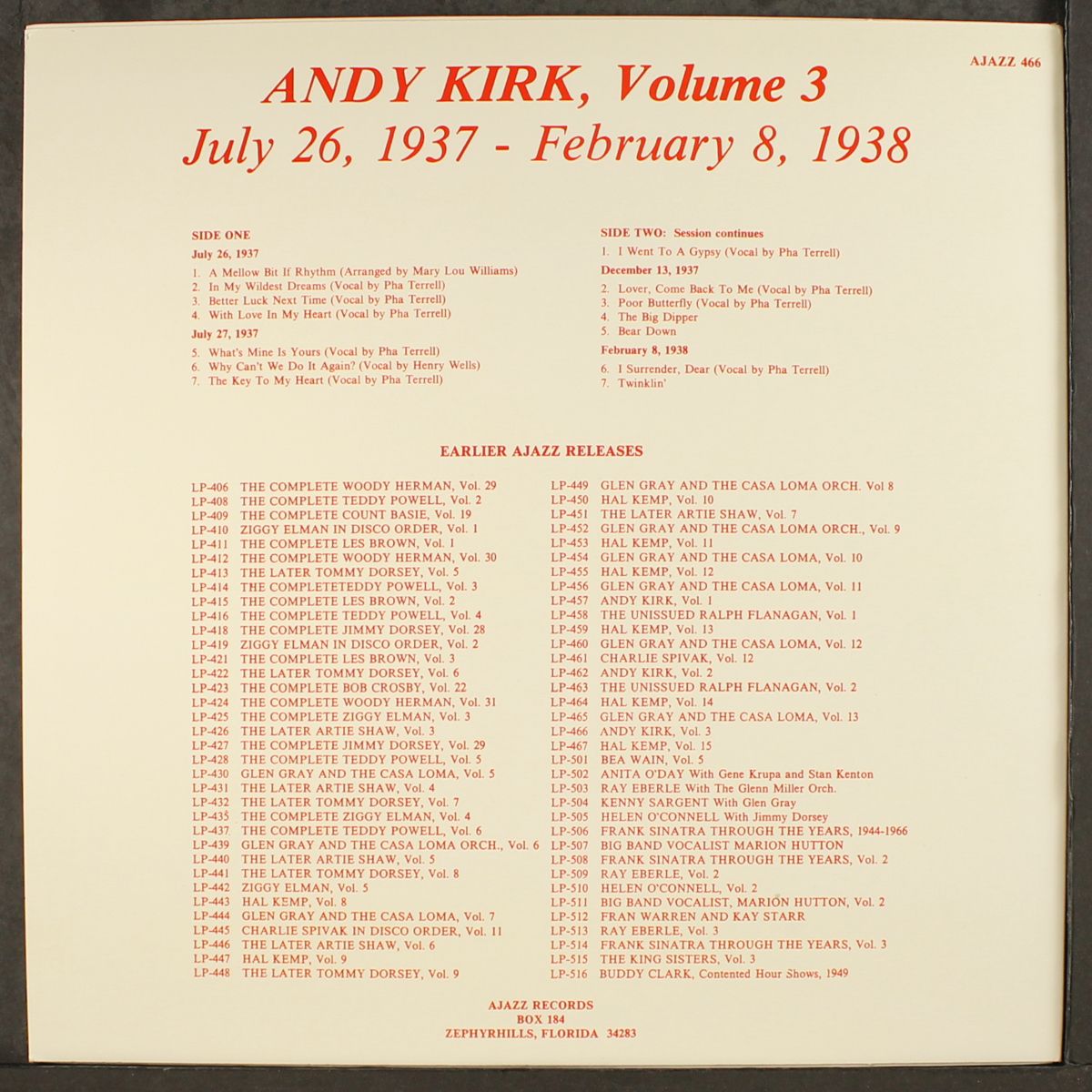 vol. 3 by ANDY KIRK