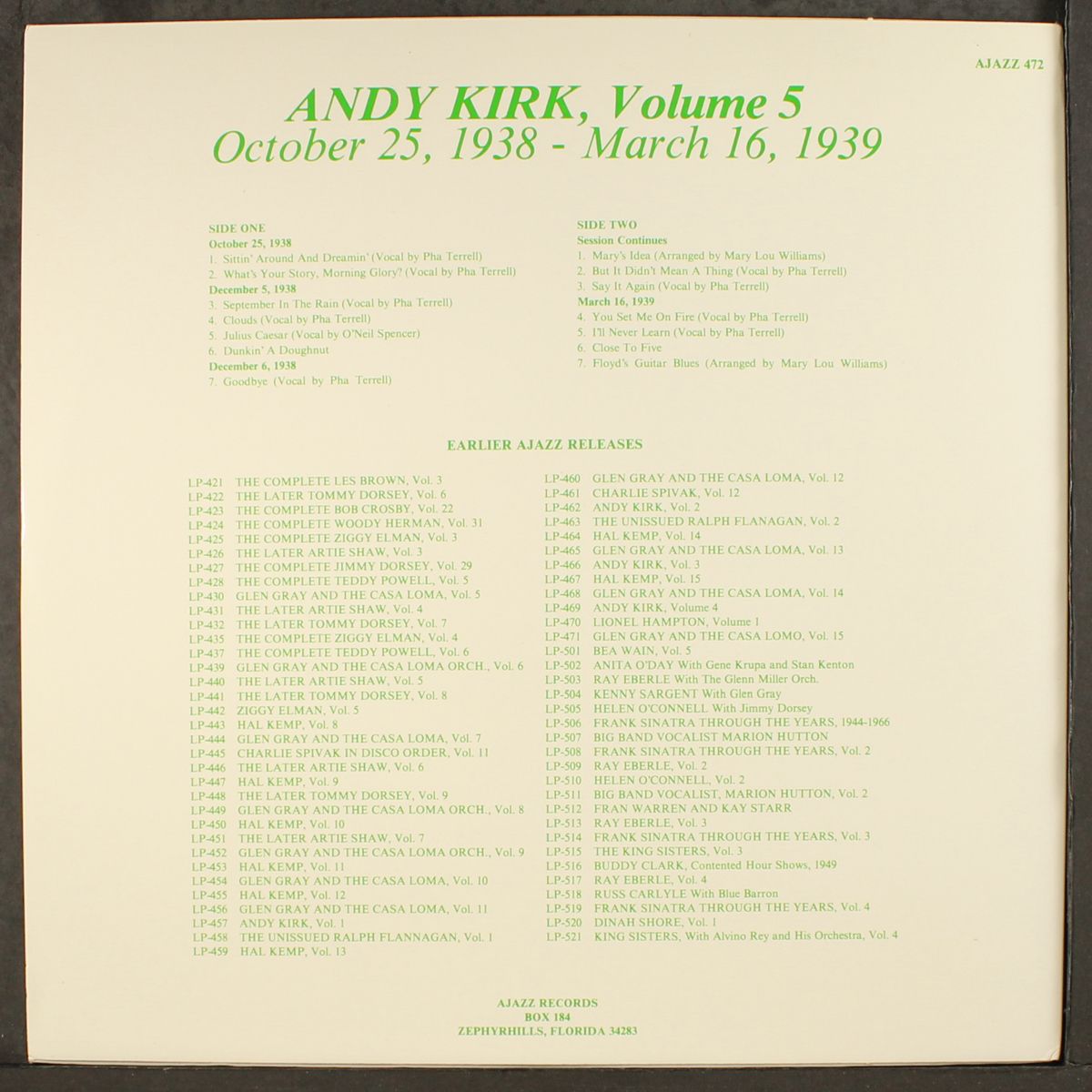 vol. 5 by ANDY KIRK