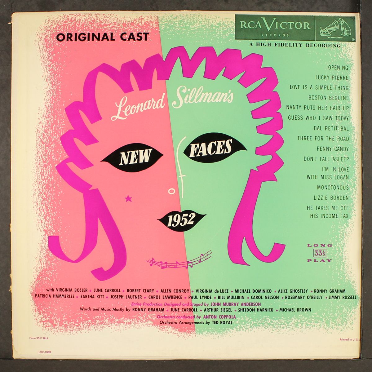 new faces of 1952 by ORIGINAL CAST