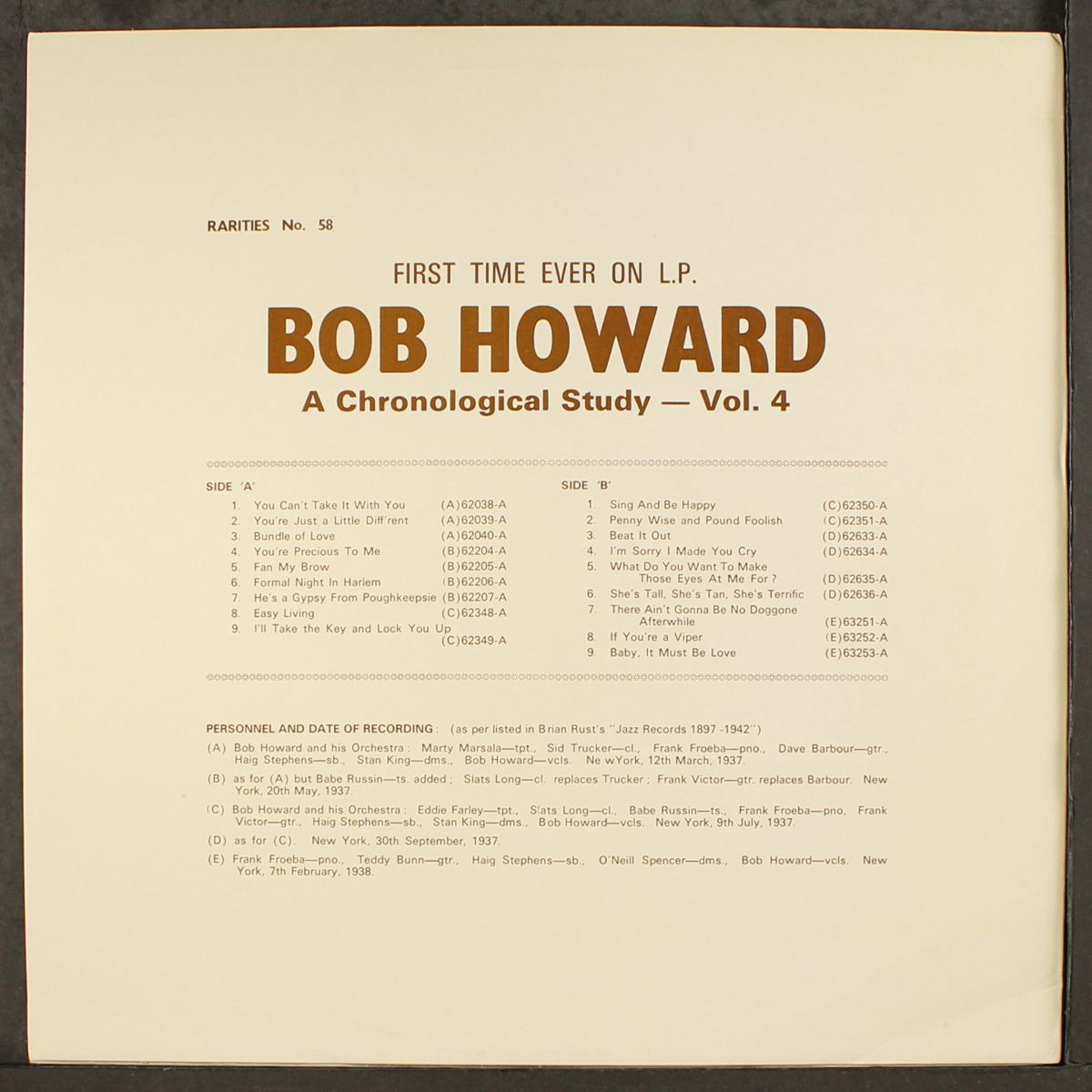 all american swing groups, vol. 4 by BOB HOWARD