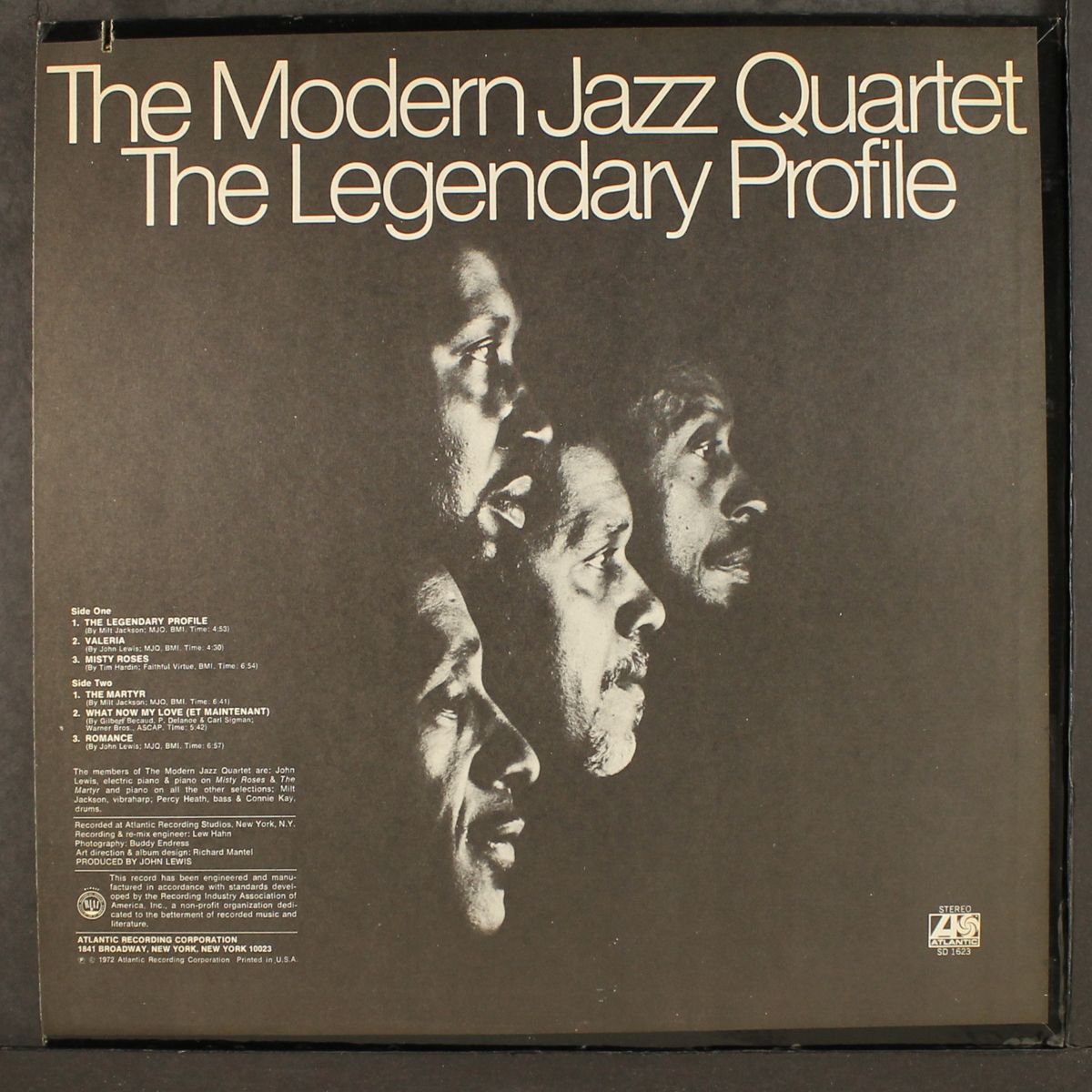 the legendary profile by MODERN JAZZ QUARTET